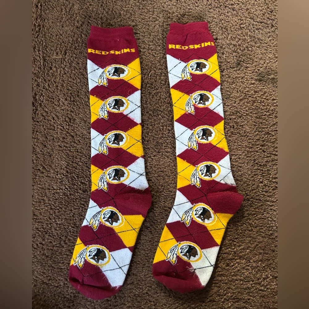 Vintage redskins tube socks.